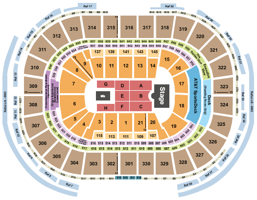 TD Garden Rush Seating Chart